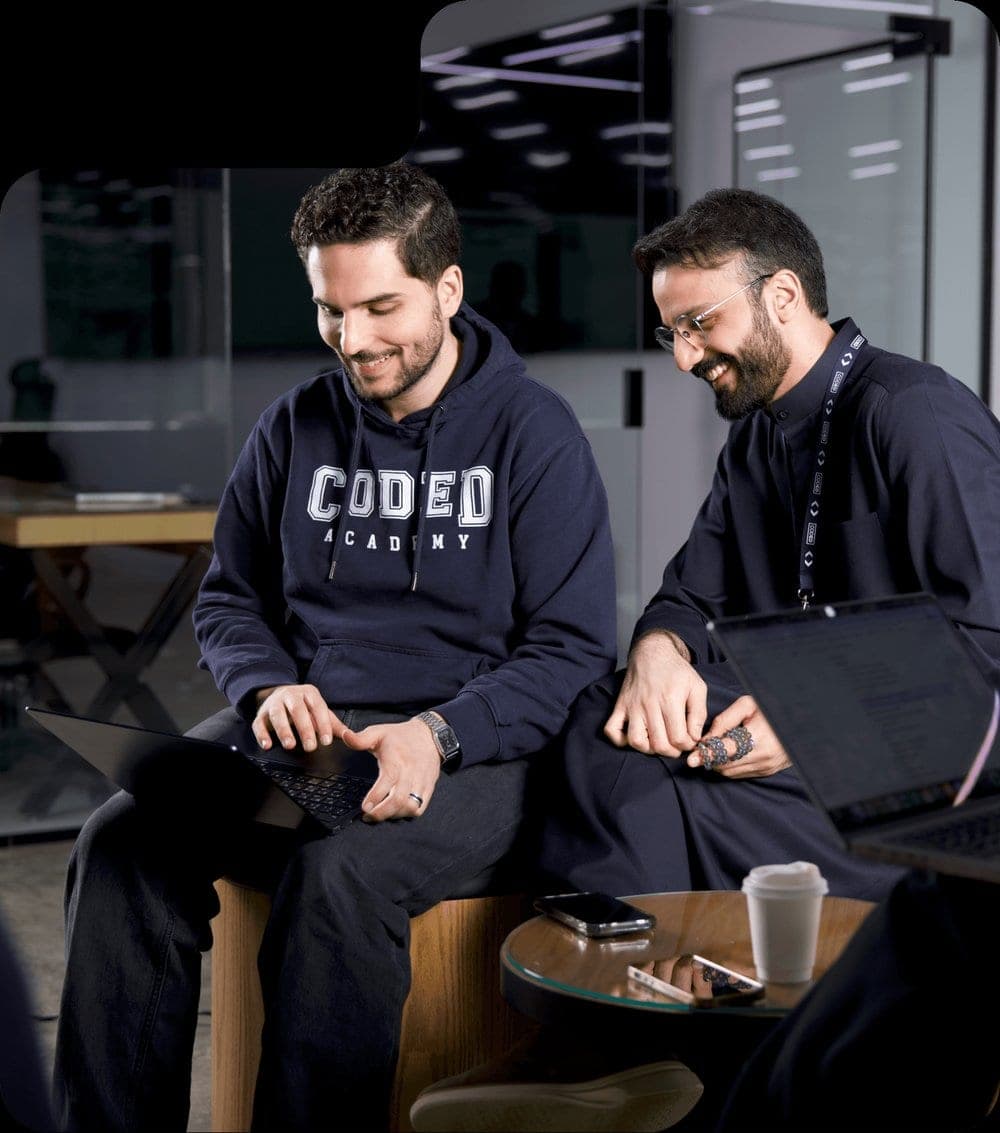 The CODED team at work on campus