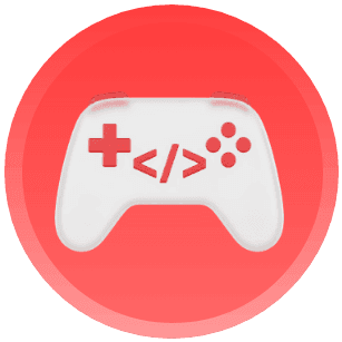 Red gamepad sticker