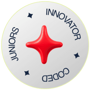 Innovator silver badge sticker