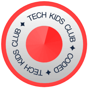 Tech Kids Club round sticker